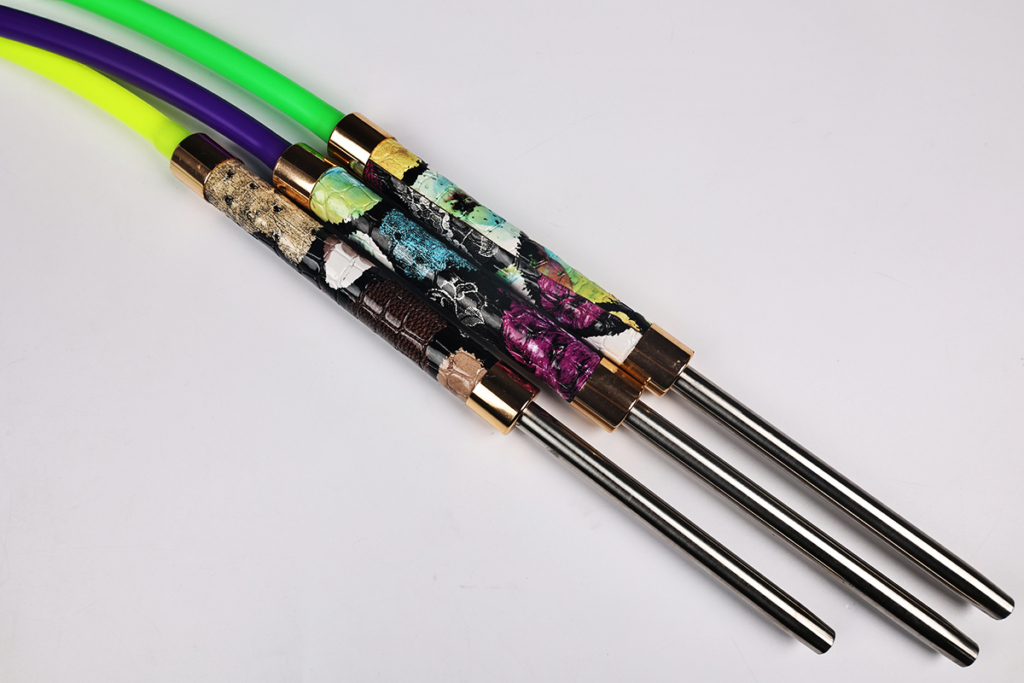The Convenience of Leather Handle Hookah Hose - product photo